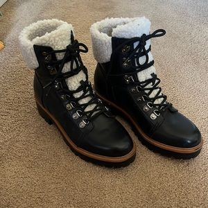 Marc Fisher black leather bootie